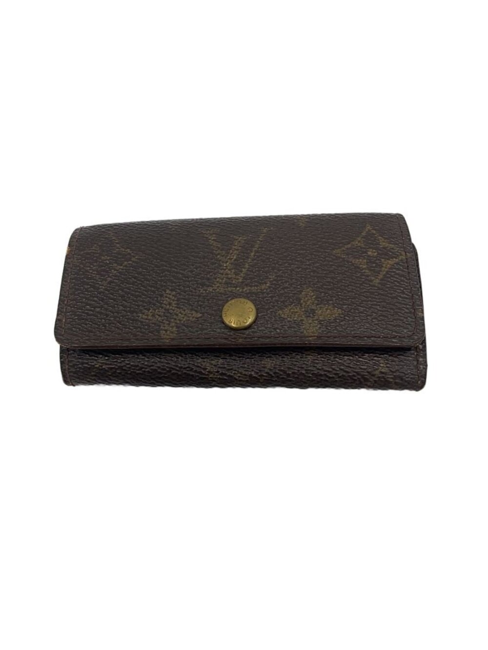 LOUIS VUITTON Key Case Wallet Leather Brown